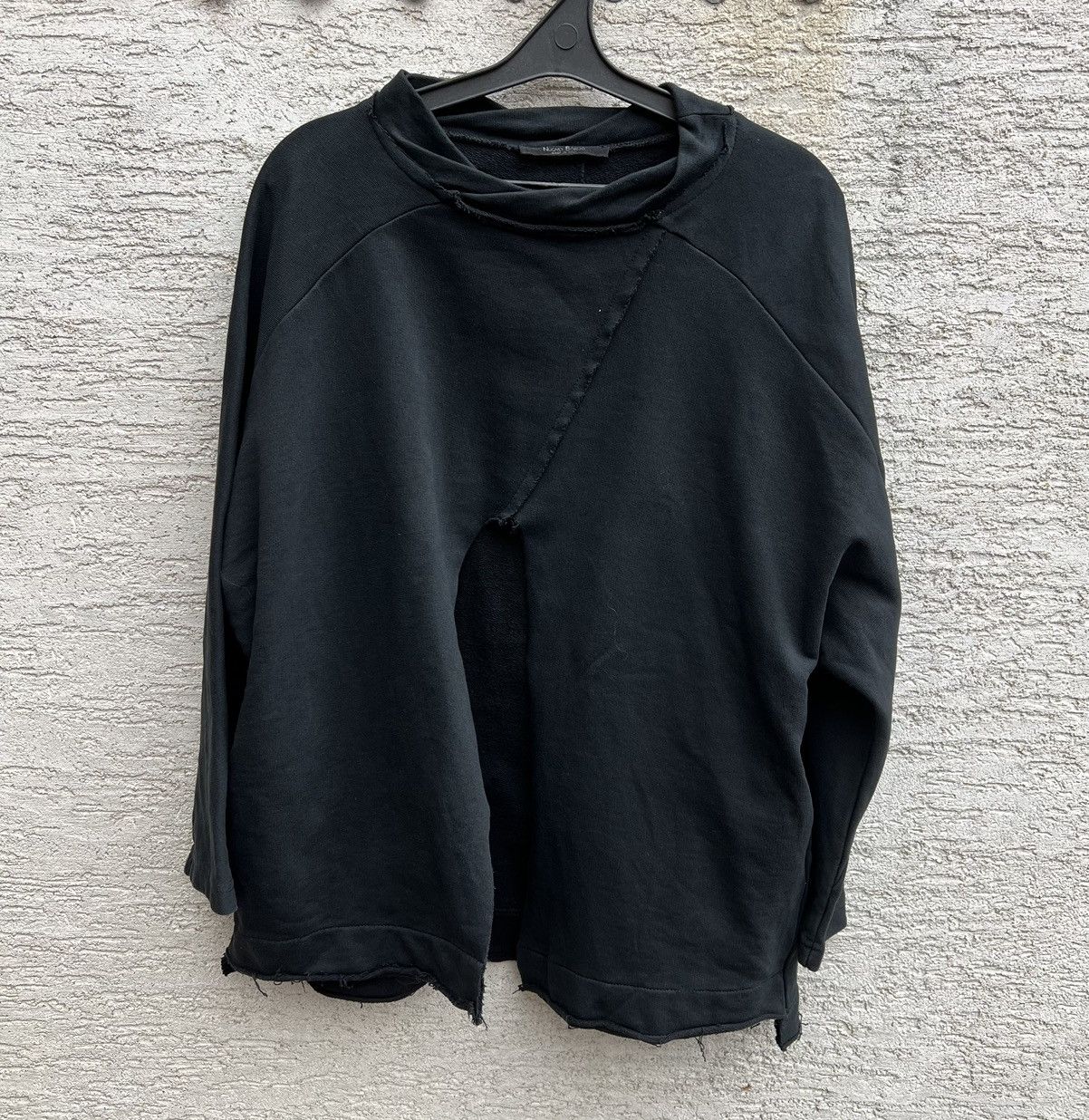 Vintage Nuovo Borgo Avant Garde Black Oversized Sweatshirt Size M / US 6-8 / IT 42-44 - 2 Thumbnail