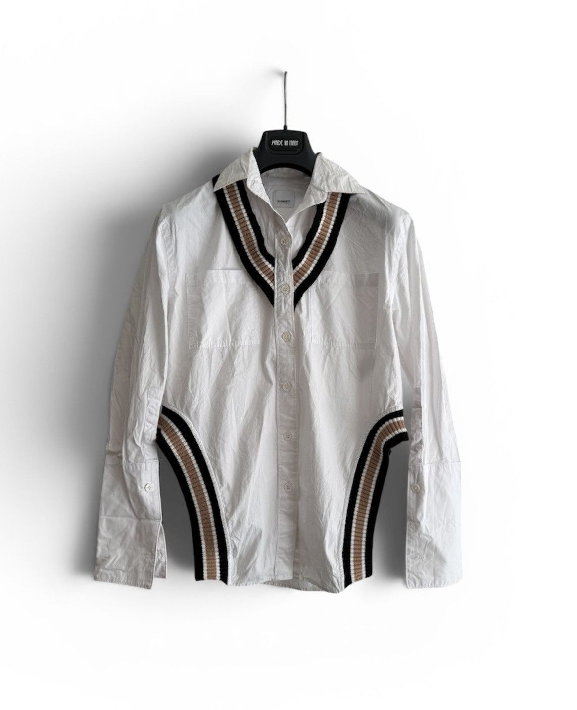 Burberry Burberry Optic Rib Knit Shirt Size S / US 4 / IT 40 - 1 Thumbnail