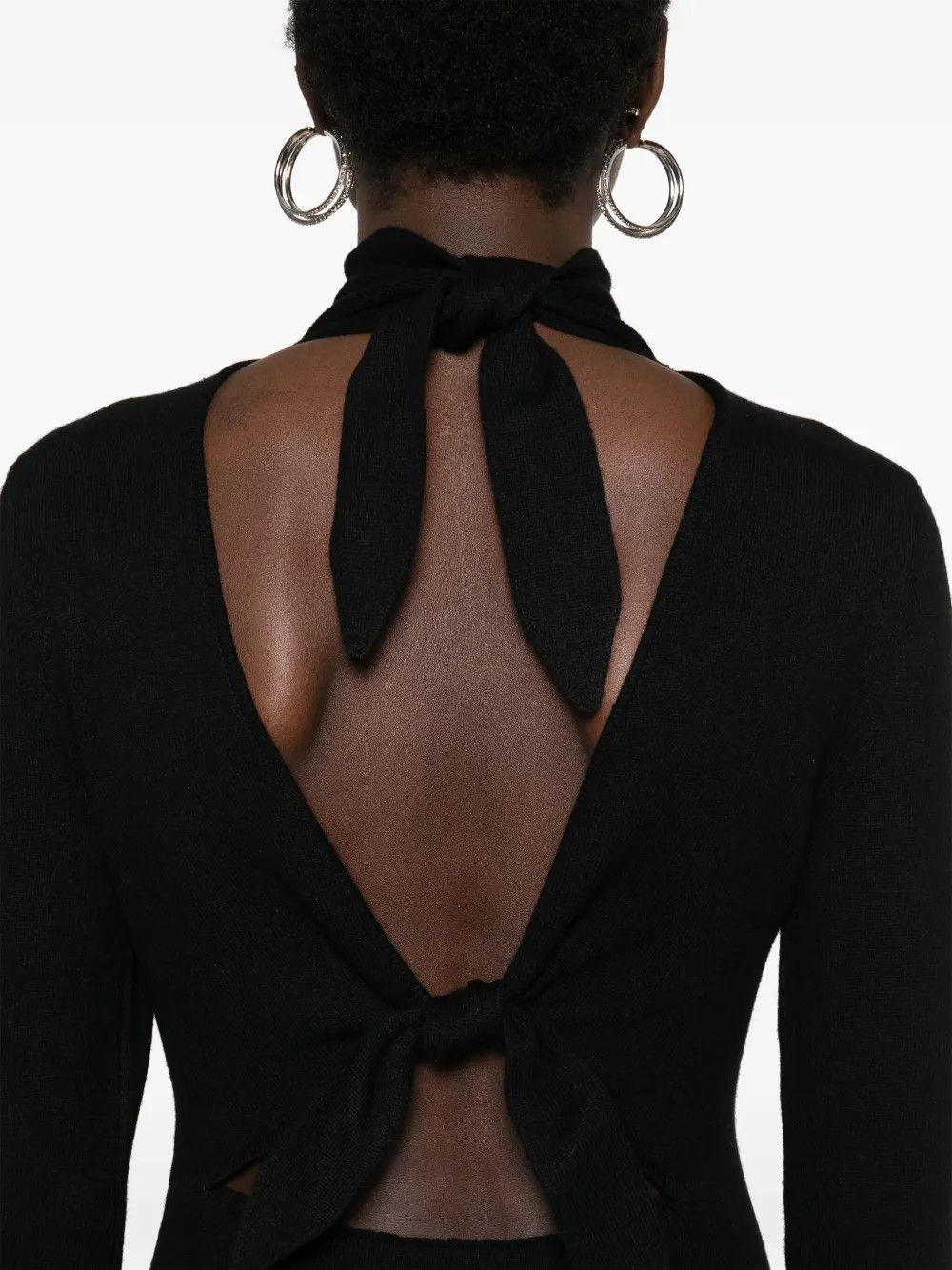 Givenchy o1y0925 Midi Dress in Black Size M / US 6-8 / IT 42-44 - 3 Thumbnail