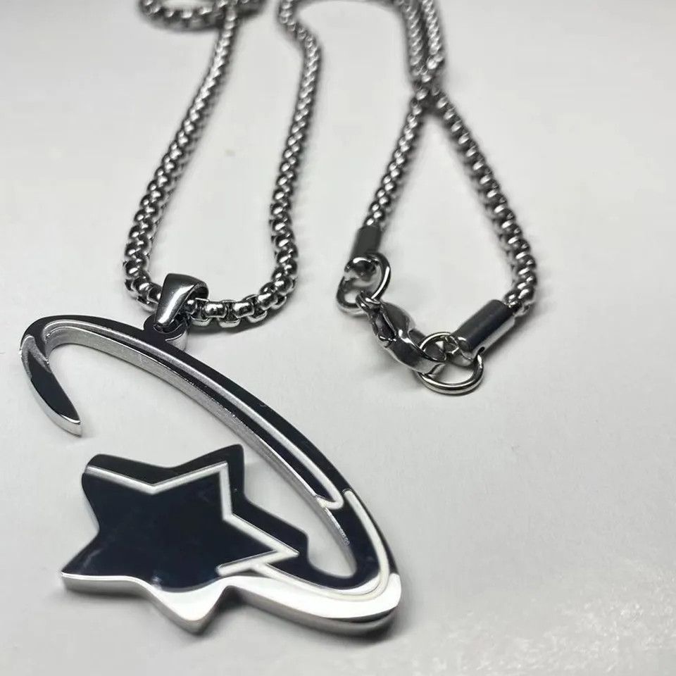 Designer Titanium Steel Pendant Necklace 60cm Size ONE SIZE - 1 Thumbnail