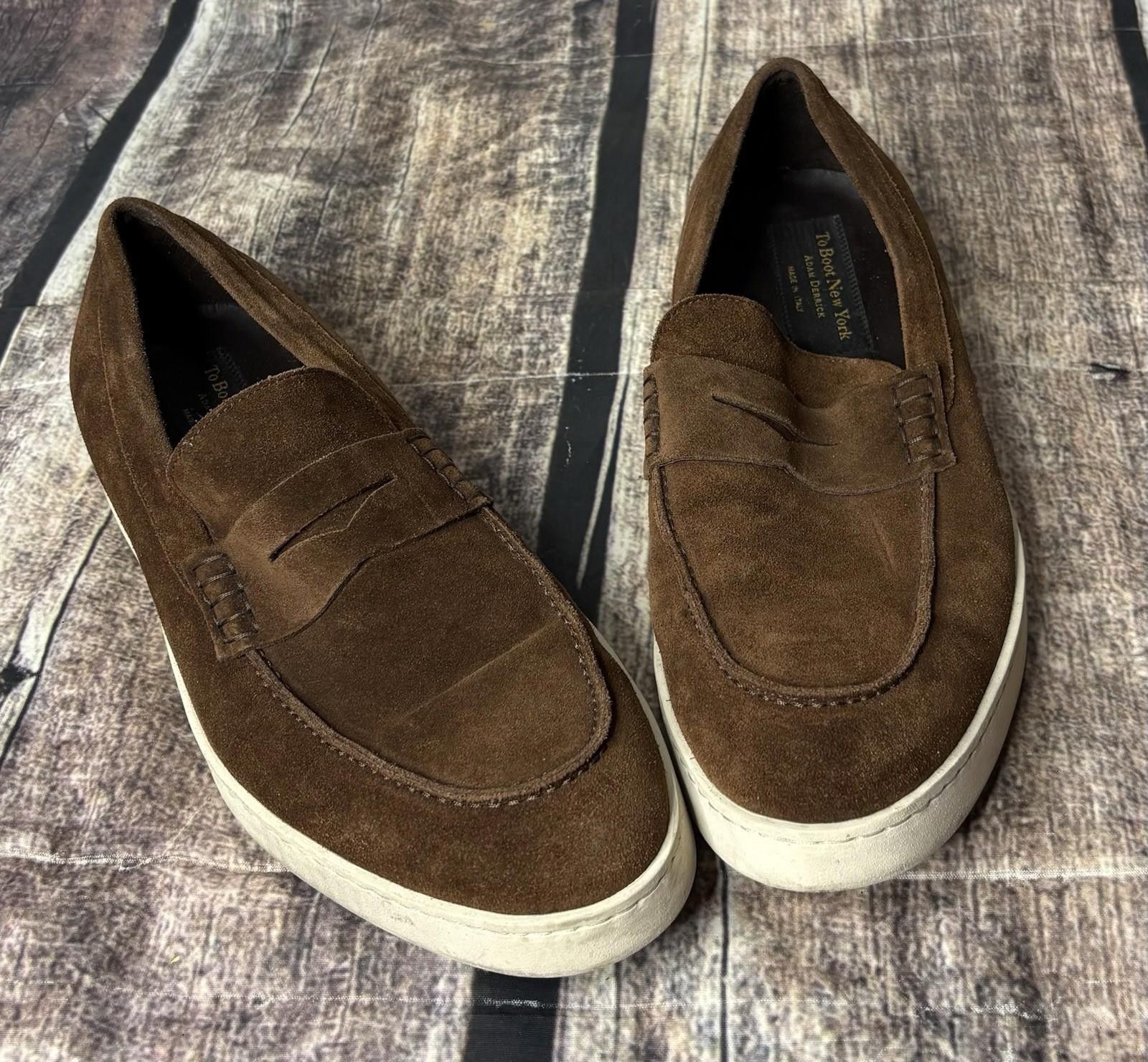 To Boot New York To Boot New York Adam Derrick Penny Loafers 43 11/12 Suede Size US 11 / EU 44 - 1 Thumbnail