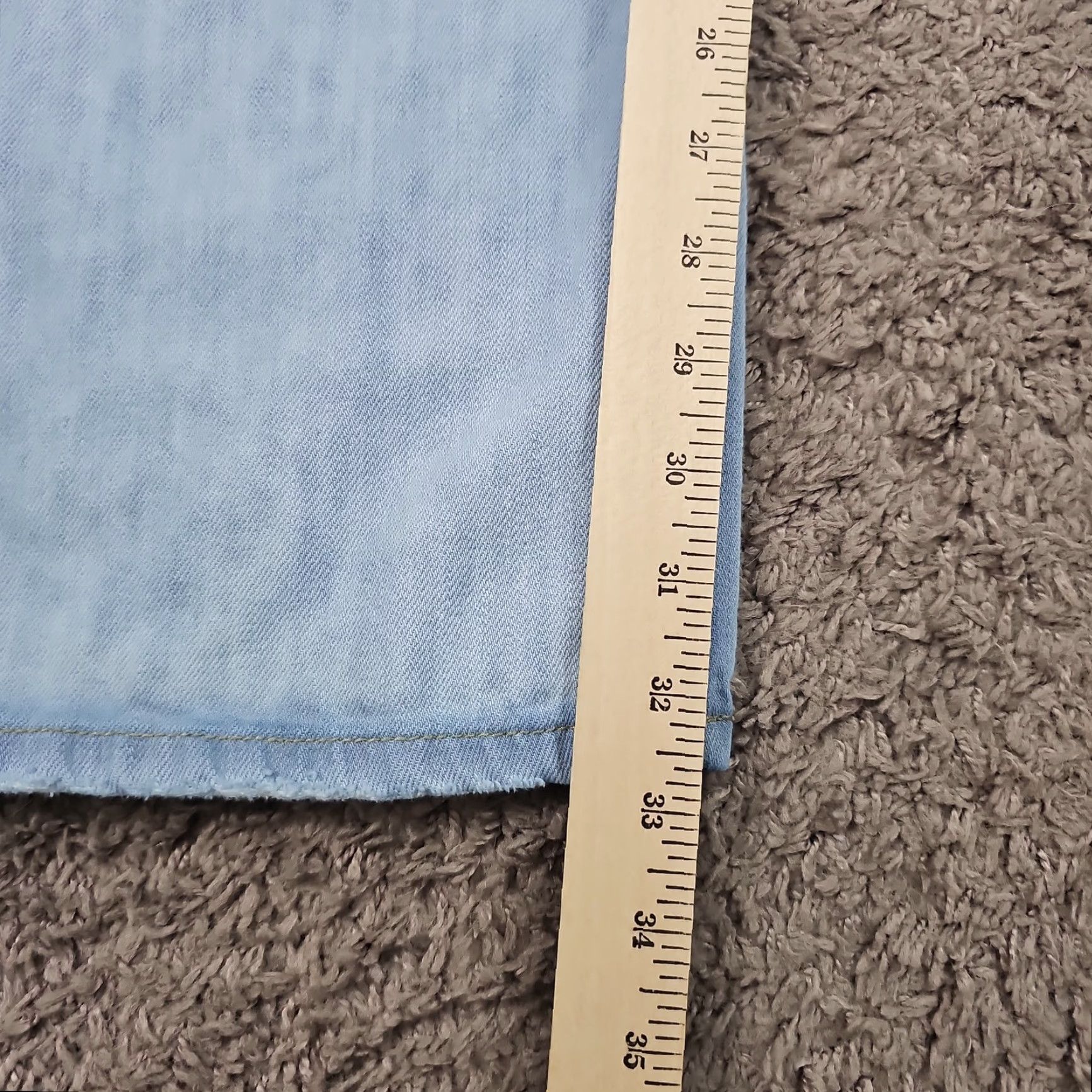 Vintage KanCan Jeans Womens Flare High Distressed Light Wash Denim Button Fly 24x33 Size 25" / US 0 / IT 36 - 5 Thumbnail
