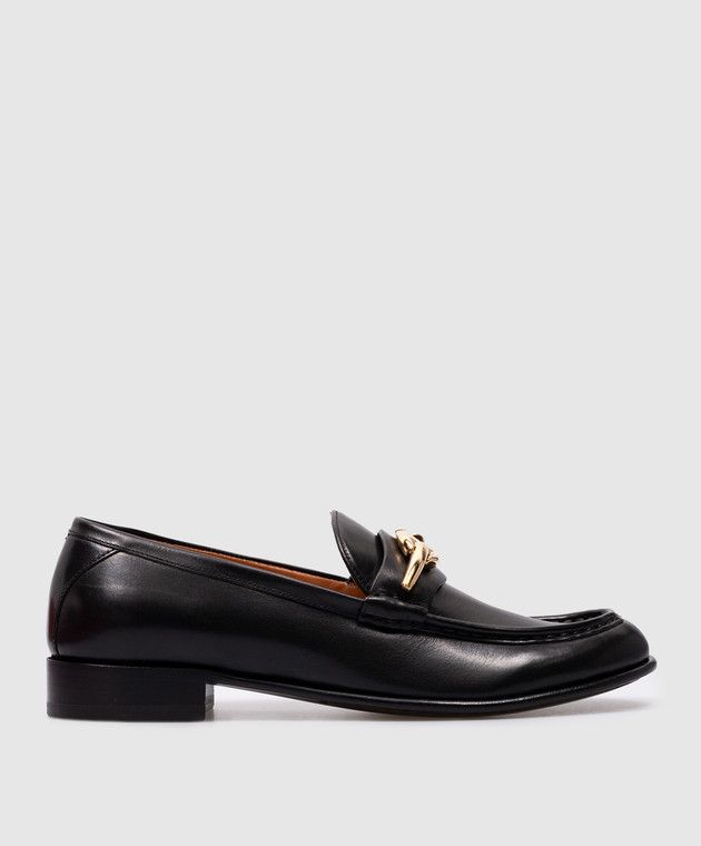 Valentino o1s22i1n0924 Vlogo Bold Edition Loafers in Black Size US 7 / IT 37 - 1 Thumbnail