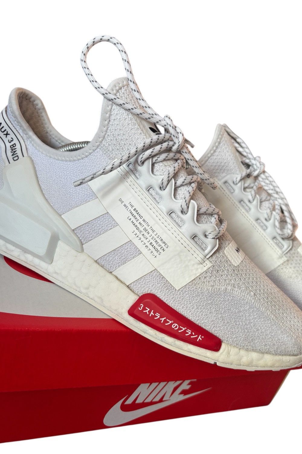Adidas Adidas NMD_R1 V2 Trainers – White / Red – Japanese Style Size US 10 / EU 43 - 4 Thumbnail