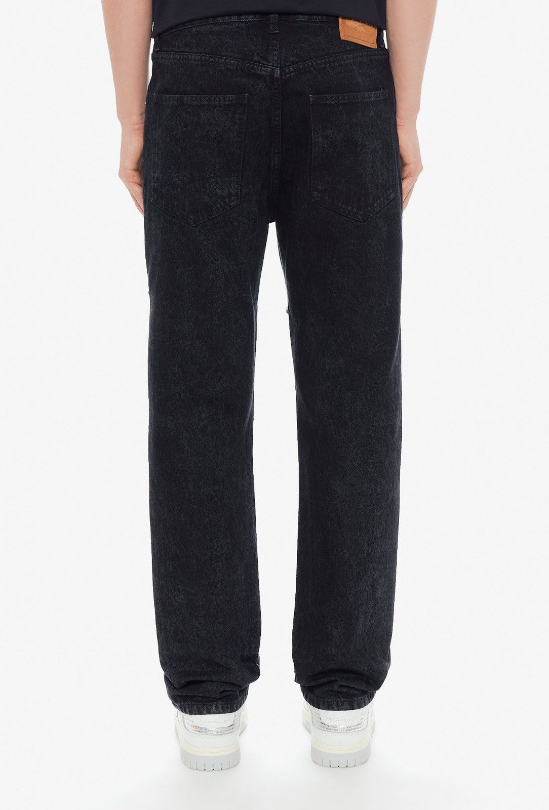 Marni Last Size Marni Black Marble-Dyed Five Pocket Jeans Size US 31 - 2 Thumbnail