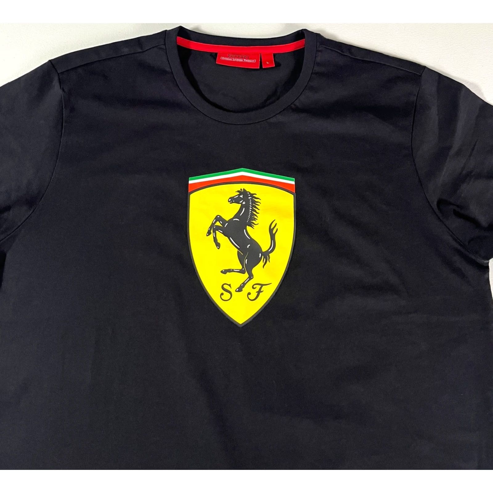 Ferrari Branded London T-Shirt Mens Ferrari SF Logo Crew Neck Short Sleeve Black Size L Size US L / EU 52-54 / 3 - 5 Thumbnail