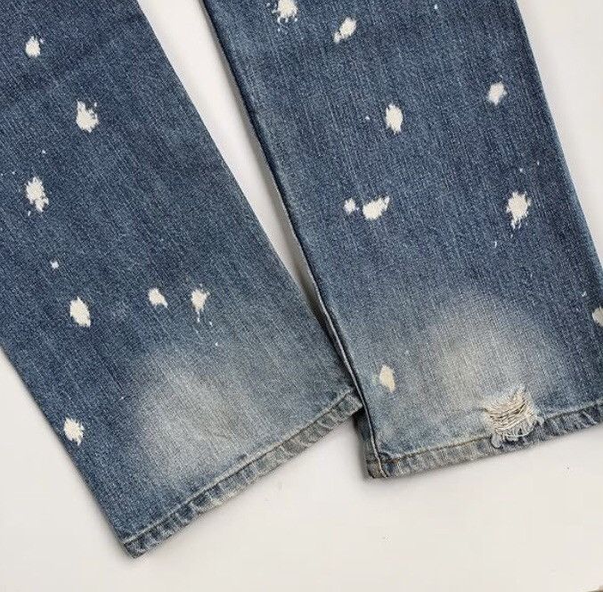 If Six Was Nine × Jean × Le Grande Bleu (L.G.B.) Denim Nero Custom Fadding Distressed Pants Size US 30 / EU 46 - 7 Thumbnail