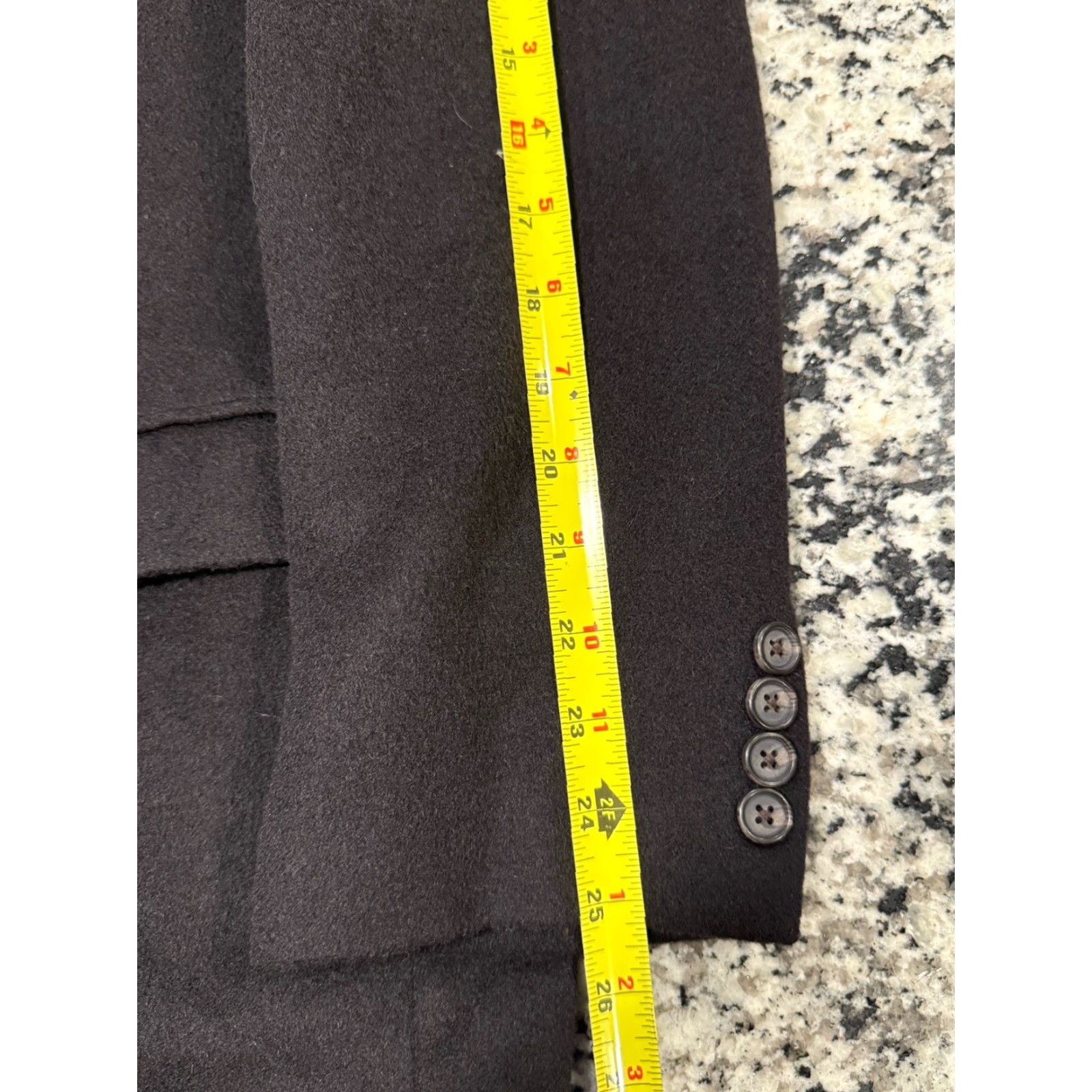 Ralph Lauren Ralph Lauren Blazer Mens 46L Black Camel Hair Two-Button Notch Lapel Sport Coat Jacket Size 46R - 3 Thumbnail