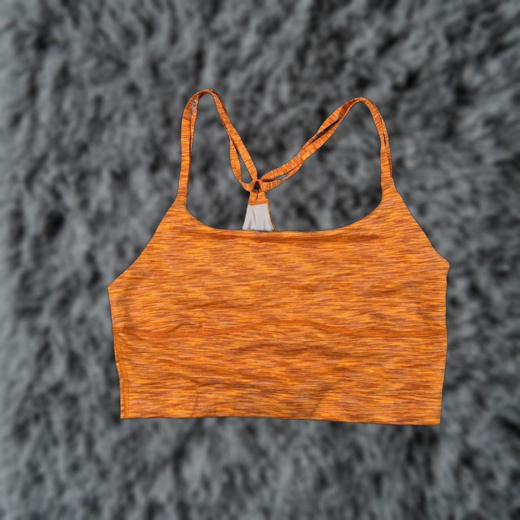 Outdoor Voices Outdoor Voices Sports Bra Womens M Orange Heathered Longline Racerback Yoga Activewear Bra Womens M Orange Heathered Longline Racerback Yoga Size ONE SIZE - 1 Thumbnail