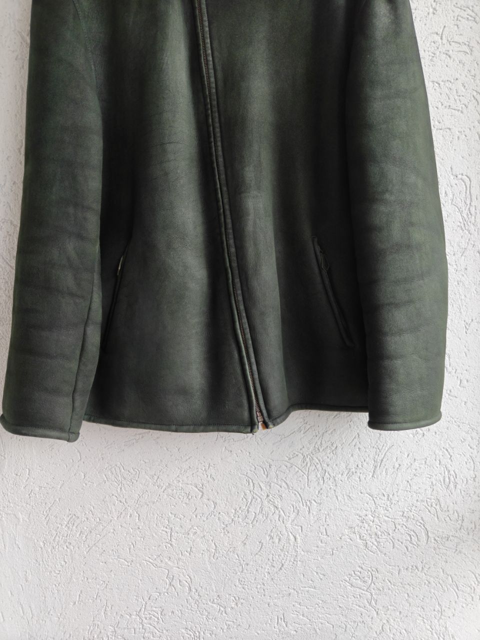 Hermes Hermes Paris Shearling Leather Fur Asymmetrical Zip Jacket Size US L / EU 52-54 / 3 - 4 Thumbnail