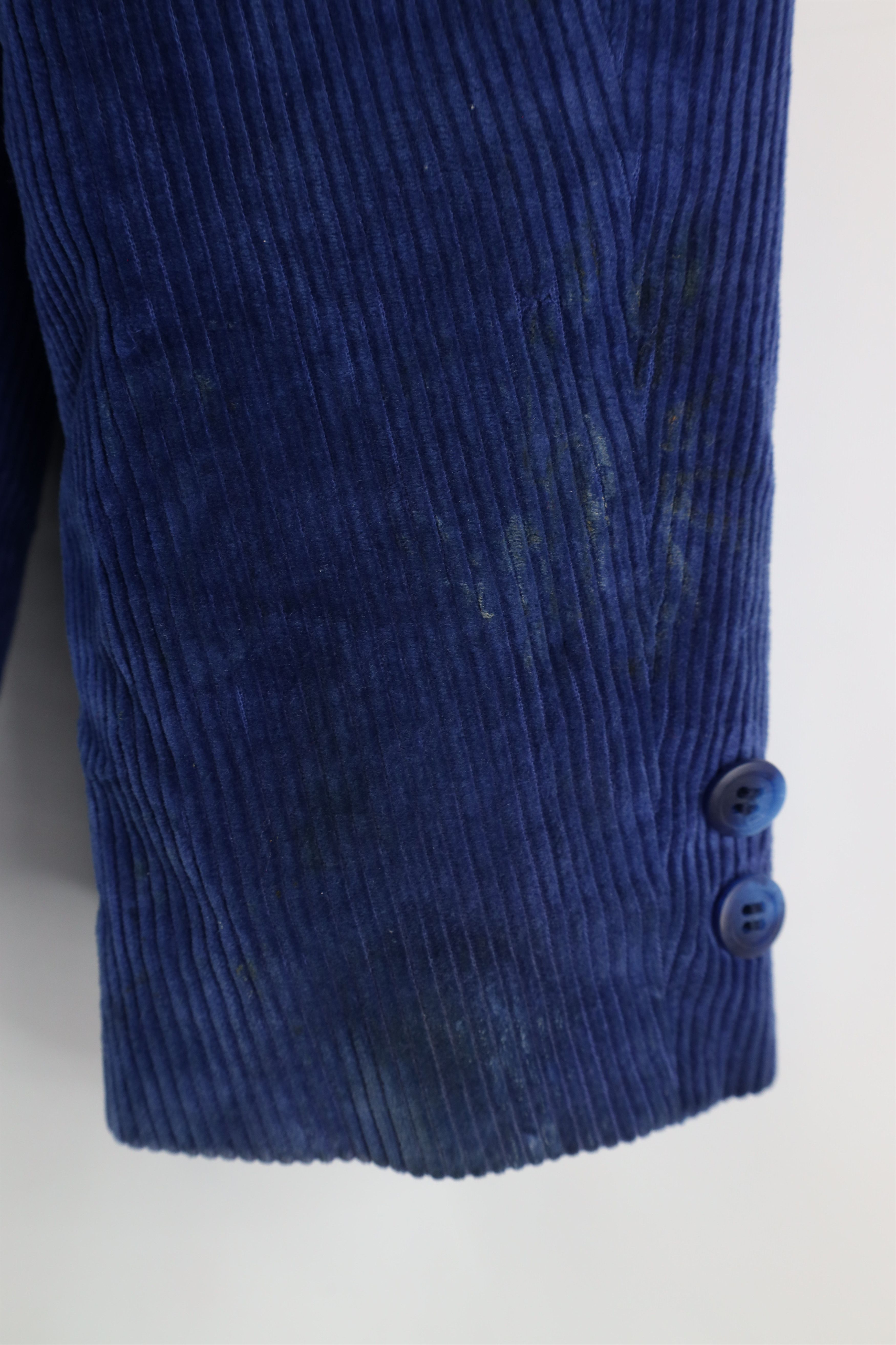 Vintage Vintage 90s Streetwear Corduroy Blazer Jacket Blue Japan Size XXL / US 16-18 / IT 52-54 - 12 Thumbnail