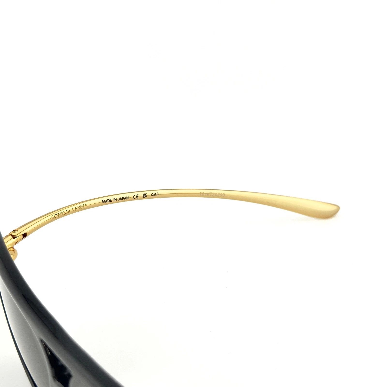 Bottega Veneta BOTTEGA VENETA 1418 KNOT Pilot BV1418S Gold Black Metal 005 Size ONE SIZE - 9 Thumbnail