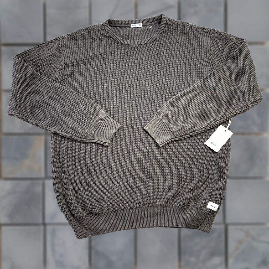 Katin Katin Sweater Mens 2XL Chunky Knit Crewneck Gray Surf NEW Size US XXL / EU 58 / 5 - 1 Thumbnail