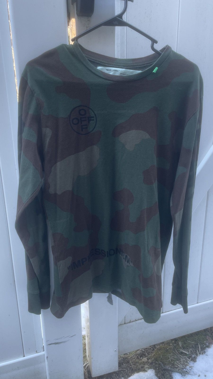 Off White Camo Longsleeve