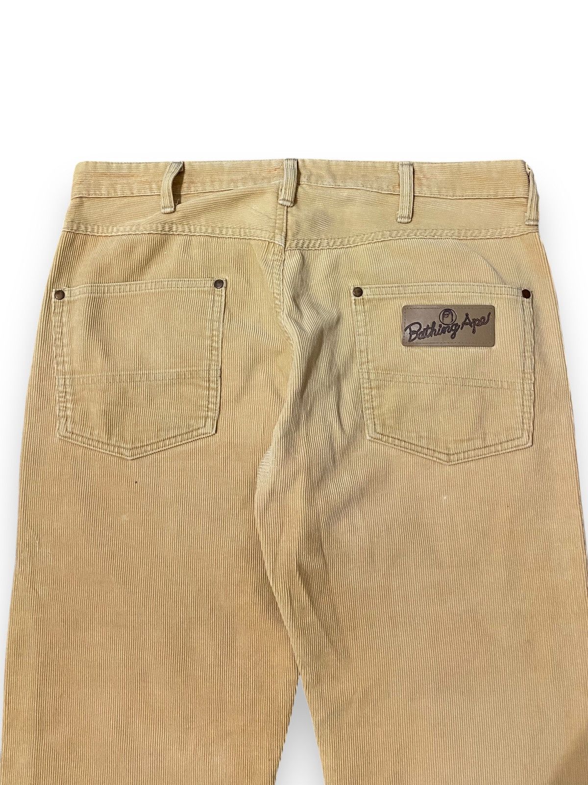 Bape Vintage Bathing Ape Corduroy Double Knee Pants Size US 34 / EU 50 - 10 Thumbnail