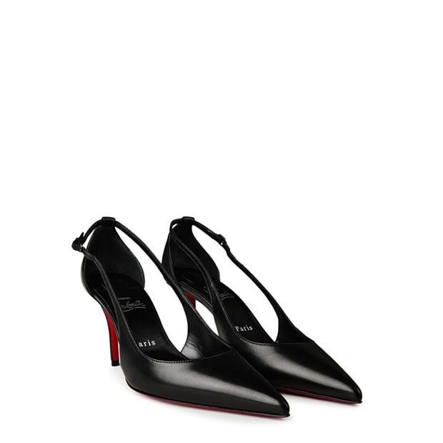 Christian Louboutin Apostrophatoric 80mm Cutout Leather Pumps Size US 6 / IT 36 - 4 Thumbnail