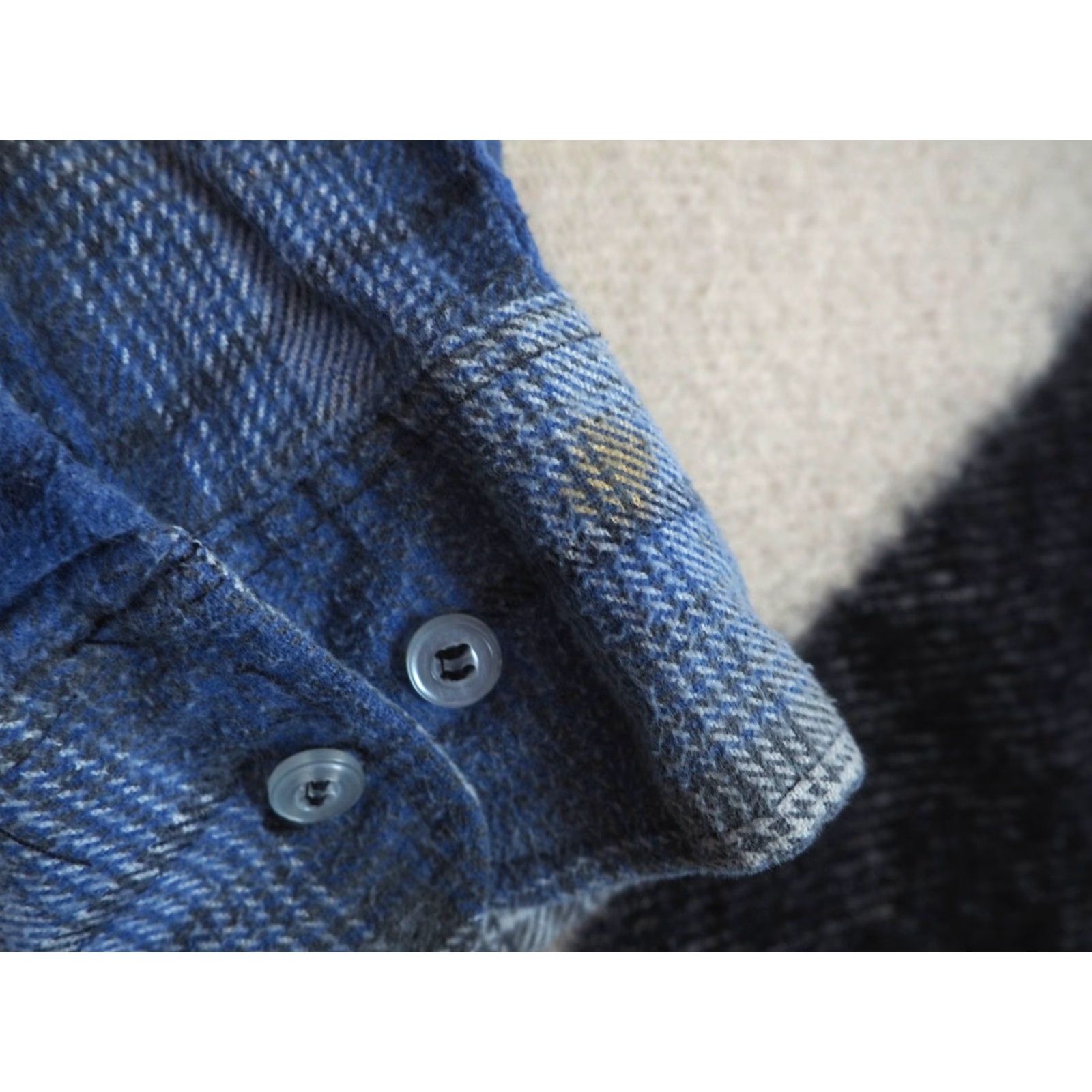 Vintage VINTAGE Woodland Plaid Button-Up Shirt Mens L Blue 90s 80s Cotton Flannel Pocket Size US L / EU 52-54 / 3 - 6 Thumbnail