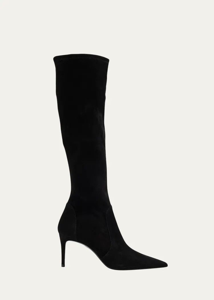 Stuart Weitzman STUART WEITZMAN Suede Stiletto Knee Boots size EU 38 Size US 7.5 / IT 37.5 - 1 Thumbnail