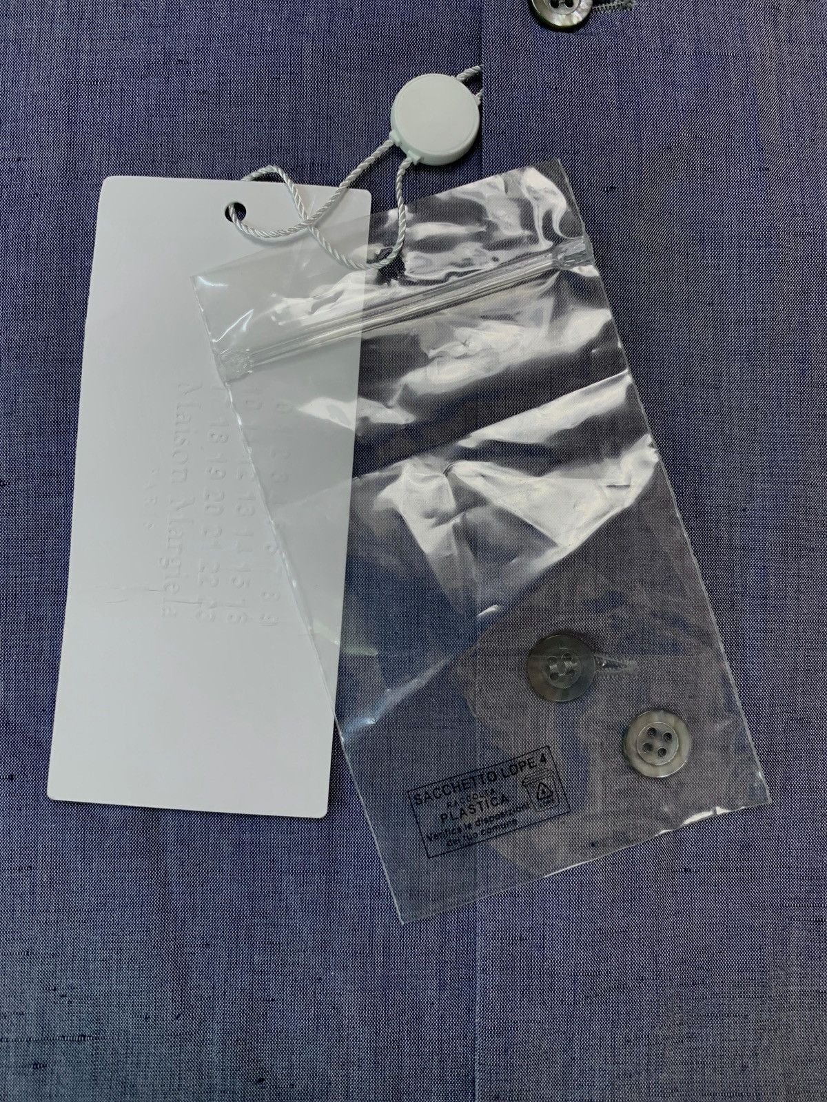 Maison Margiela FREE TAX! BNWT MM Embroidery Linen Blend Camp Collar Shirt Size US M / EU 48-50 / 2 - 11 Thumbnail