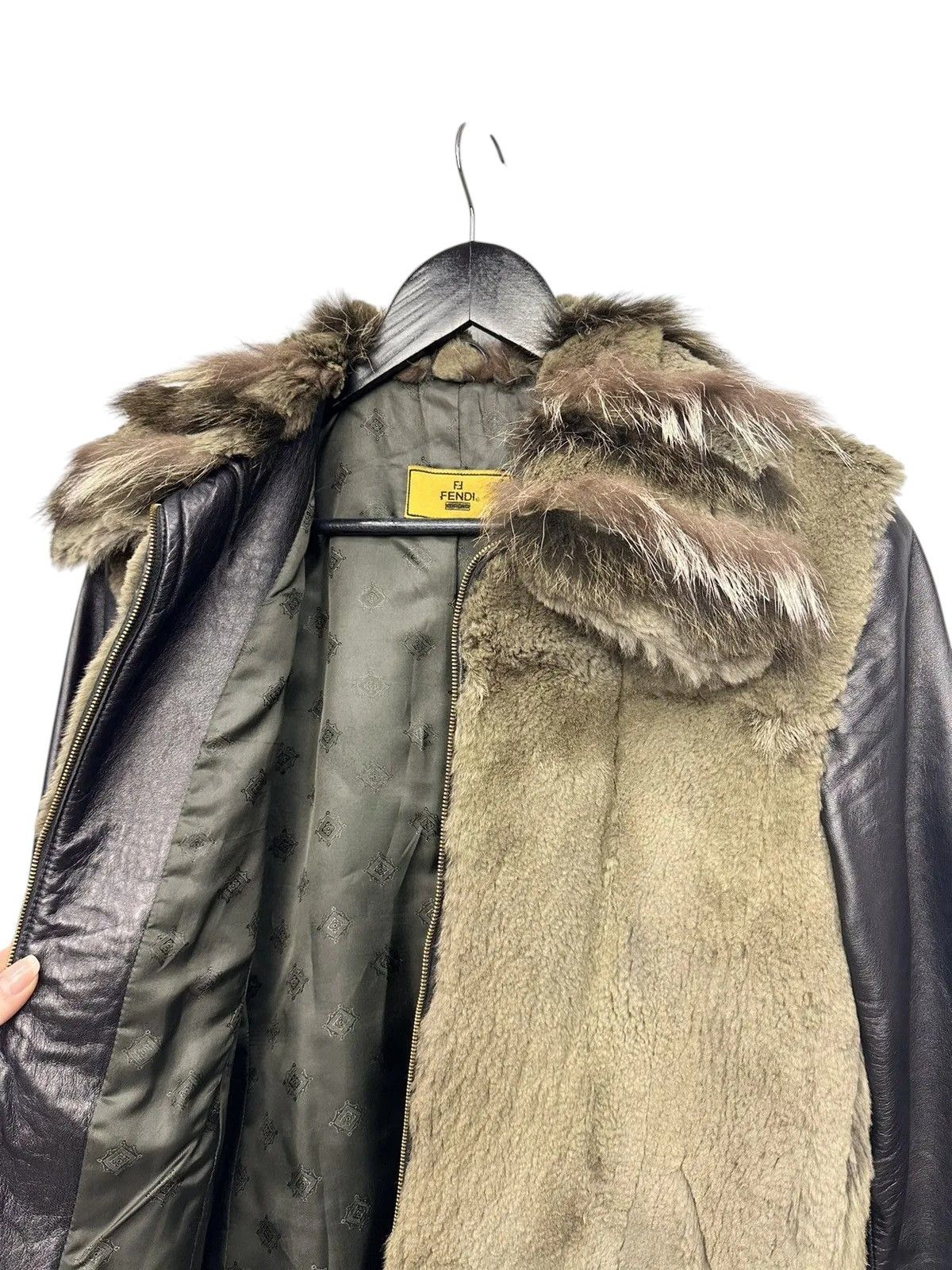 If Six Was Nine Fendi Rabbit Fur Jacket Rare IfSixWasNine LeGrandBleu Size M / US 6-8 / IT 42-44 - 16 Thumbnail