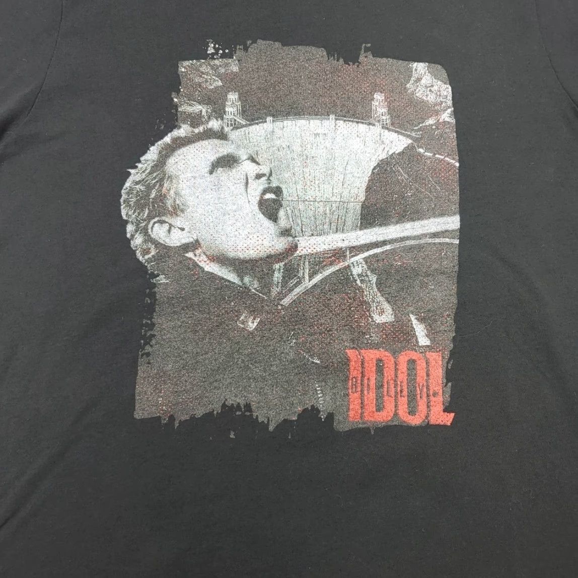 Vintage VINTAGE Billy Idol Shirt Men XL Short Sleeve Hoover Dam Vertigo Vault Merch RARE Graphic Tee Shirt Black Cotton 2020s Mens Size US XL / EU 56 / 4 - 4 Thumbnail