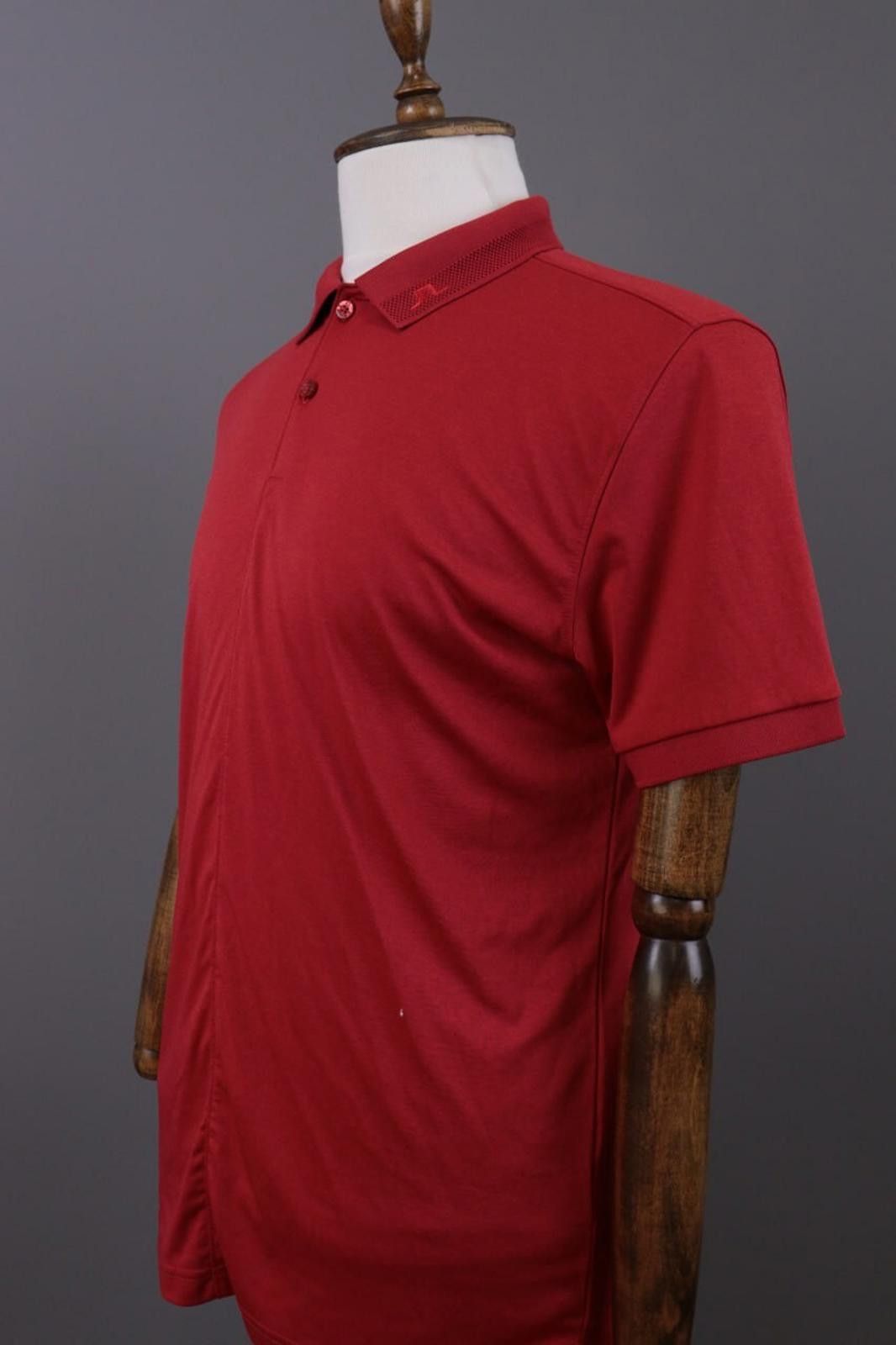 J.Lindeberg J.Lindeberg Red Collared Fit Popover Polo Shirt Size L Size US L / EU 52-54 / 3 - 5 Thumbnail