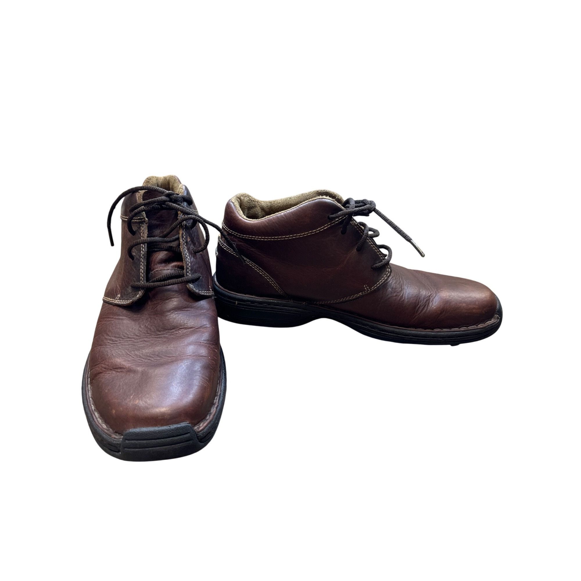 Timberland Timberland Mens Brown Leather chukka ankle boots 12M SKU 683 Size US 12 / EU 45 - 2 Thumbnail