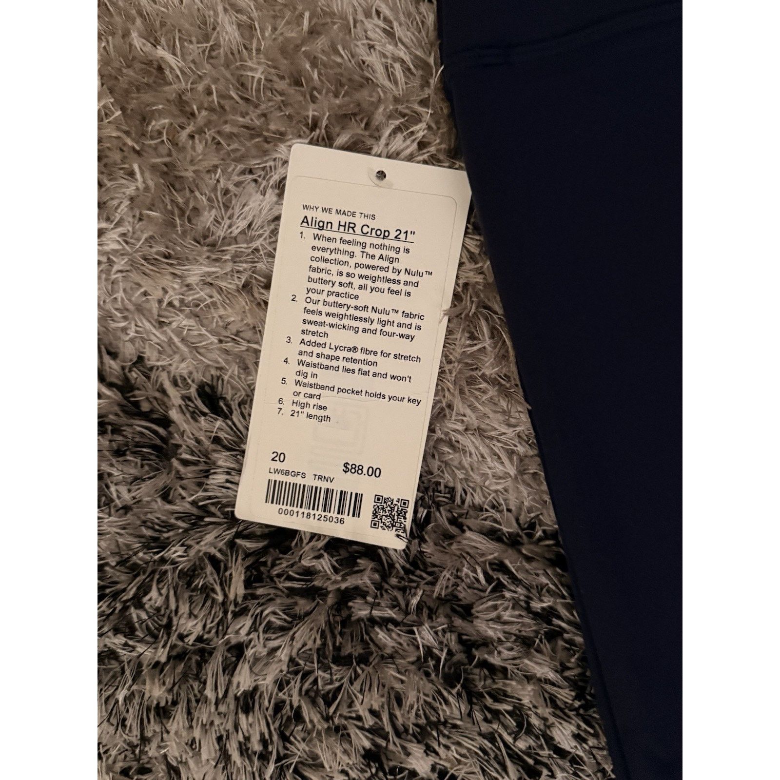 Lululemon Lululemon Align HR Crop 21” True Navy Size 20 NWT Capri Size 42" / US 20 - 6 Thumbnail