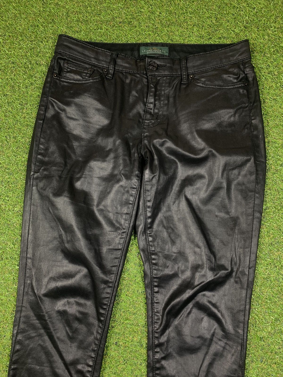 Lauren Ralph Lauren × Vintage Vintage Lauren Ralph Lauren waxed jeans LRL size 8 Size 30" / US 8 / IT 44 - 2 Thumbnail