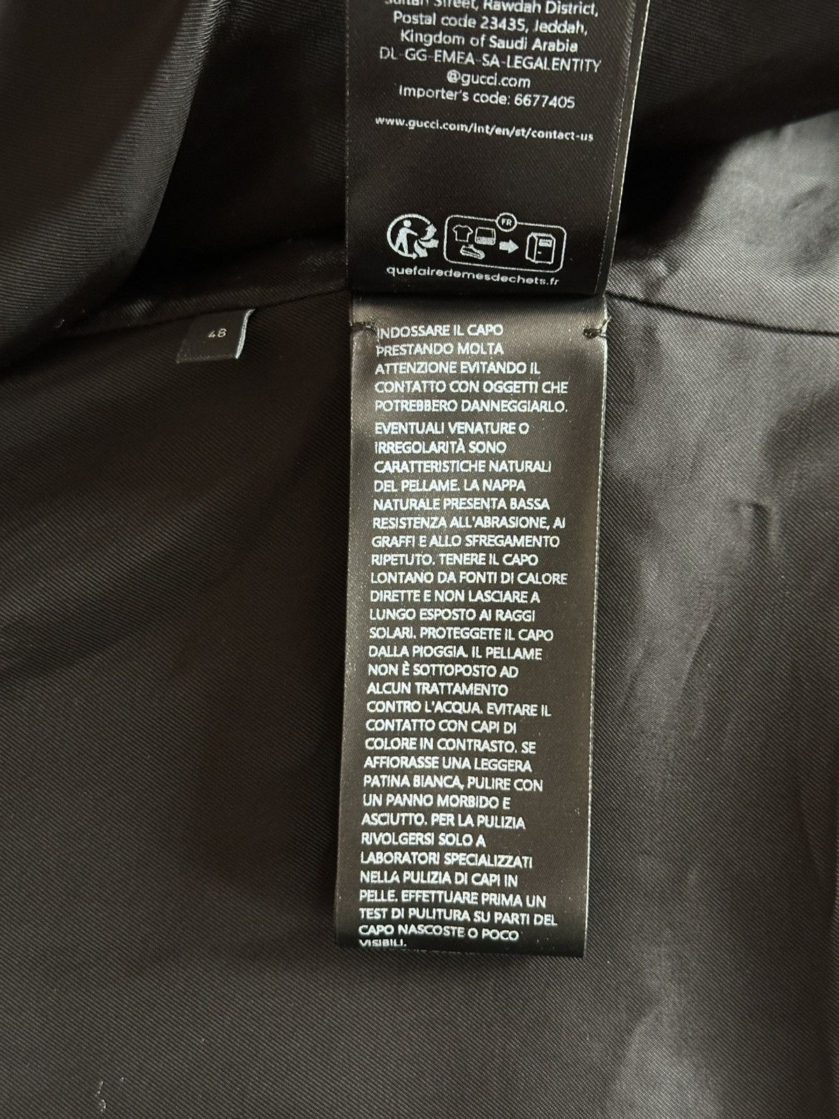 Gucci [48] 8500$ Demna Gucci Spring26 Lambskin leather jacket Size US M / EU 48-50 / 2 - 18 Thumbnail