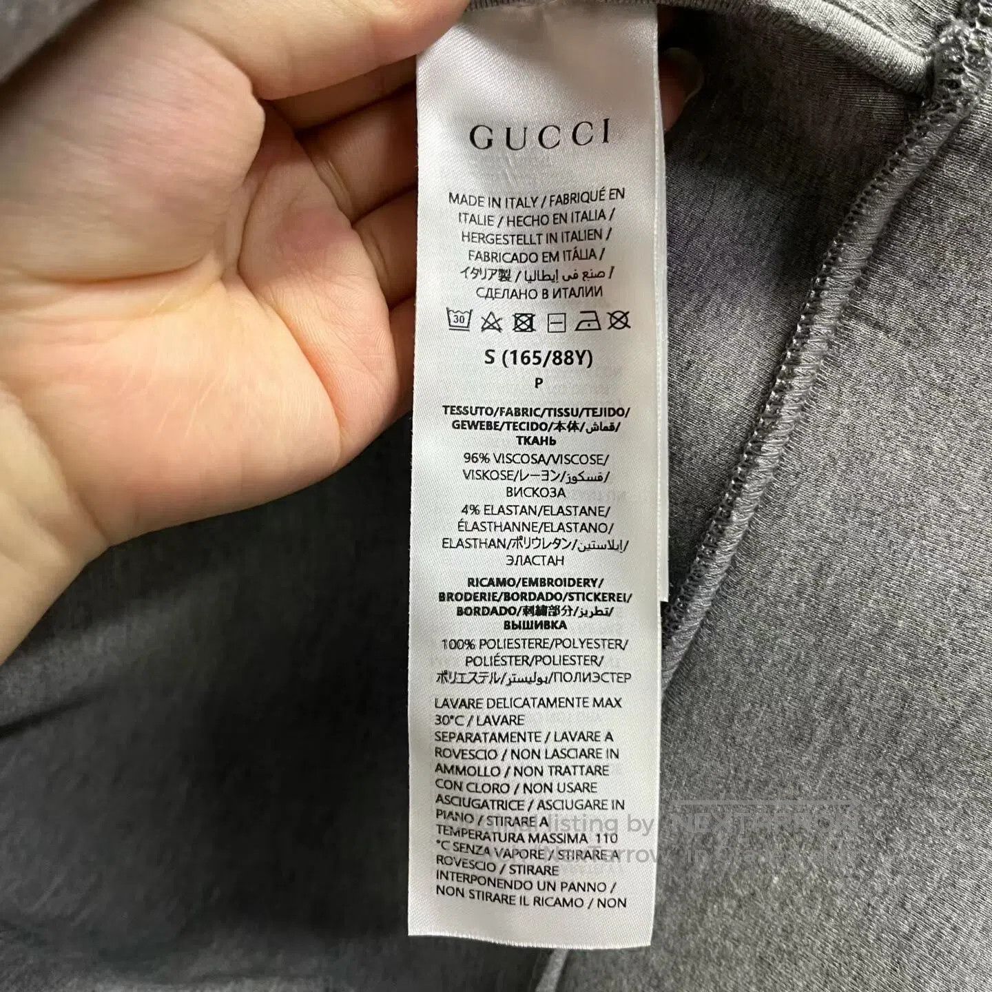 Gucci Guicci Solid-color letter embroidered hoodie with pockets Size US S / EU 44-46 / 1 - 3 Thumbnail