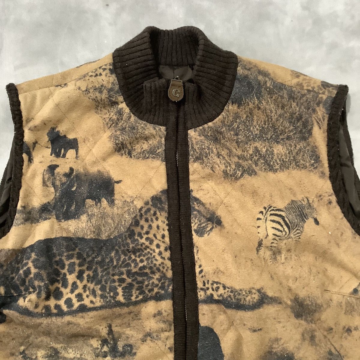 Art Comes First × Japanese Brand Need Gone❗️ Animal All Over Printed Vest La Moda Goji Size US M / EU 48-50 / 2 - 2 Thumbnail
