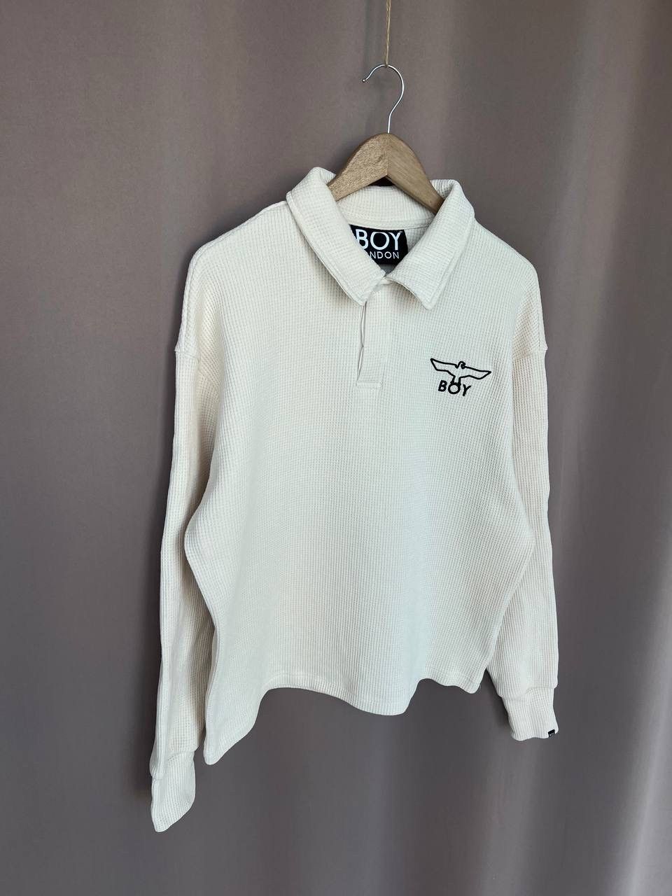 Boy London Boy London Waffle Rugby Shirt Men's Size M Knit Sweatshirt Size US M / EU 48-50 / 2 - 5 Thumbnail