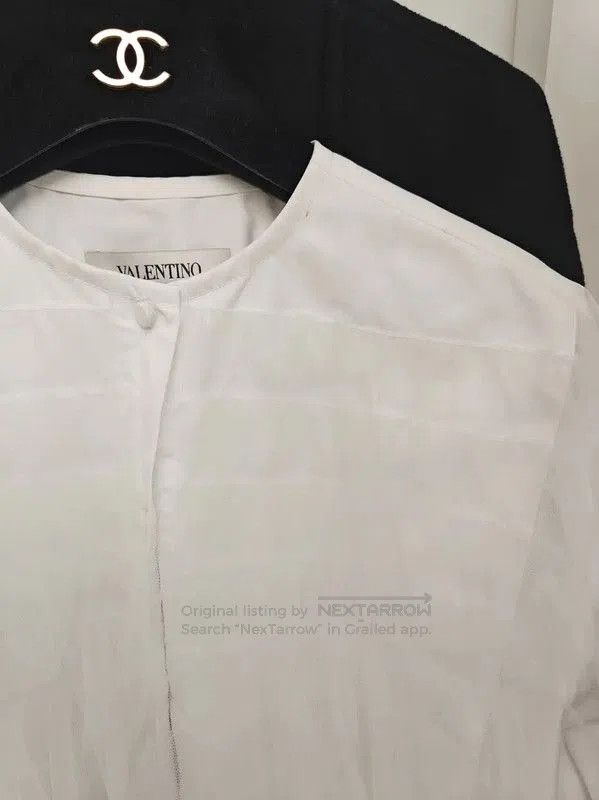 Valentino Valentino White Cotton Long Sleeve Shirt . Size S / US 4 / IT 40 - 3 Thumbnail