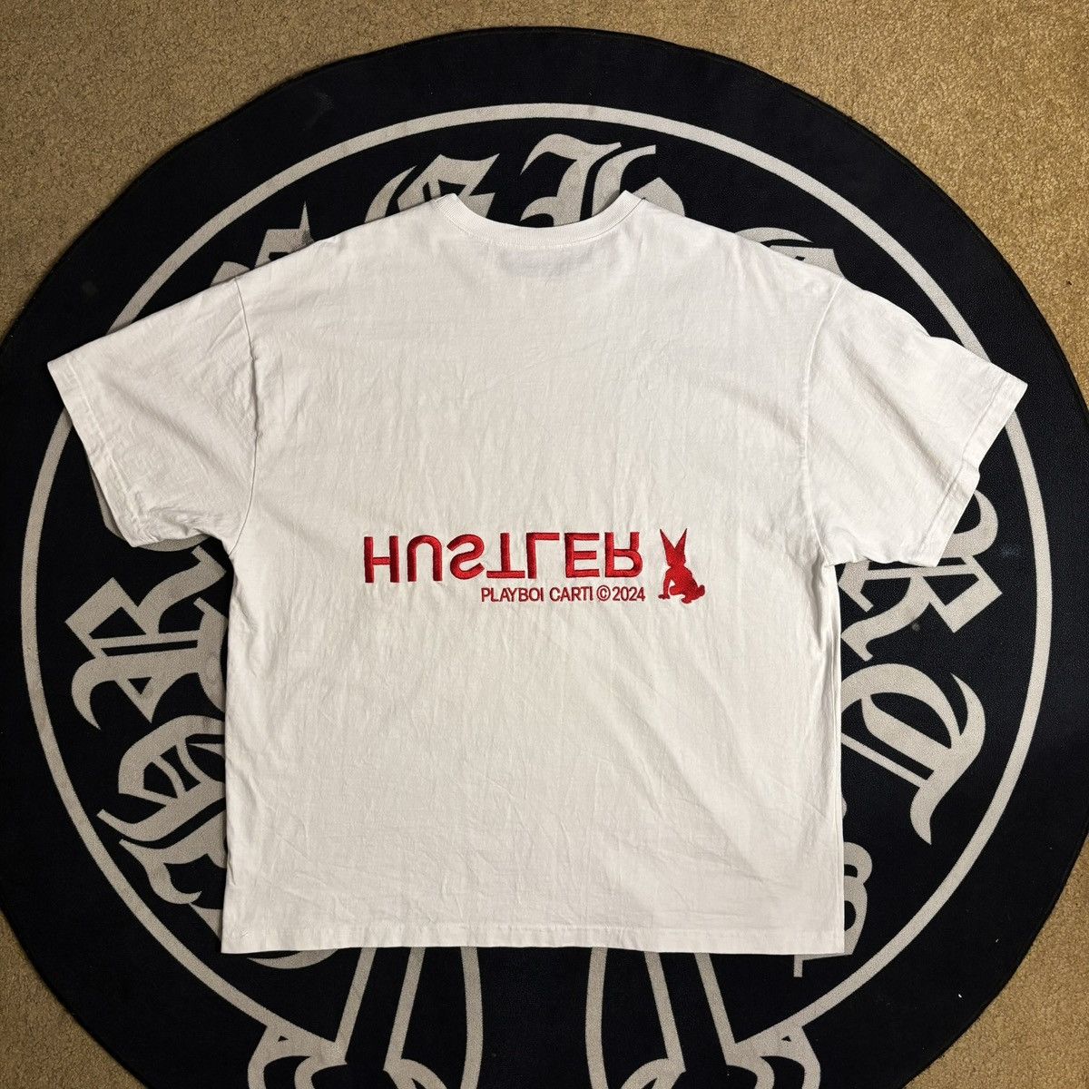 Anonymous Club × Playboi Carti playboi carti complexcon anonymous club white hustler tee Size US M / EU 48-50 / 2 - 2 Thumbnail