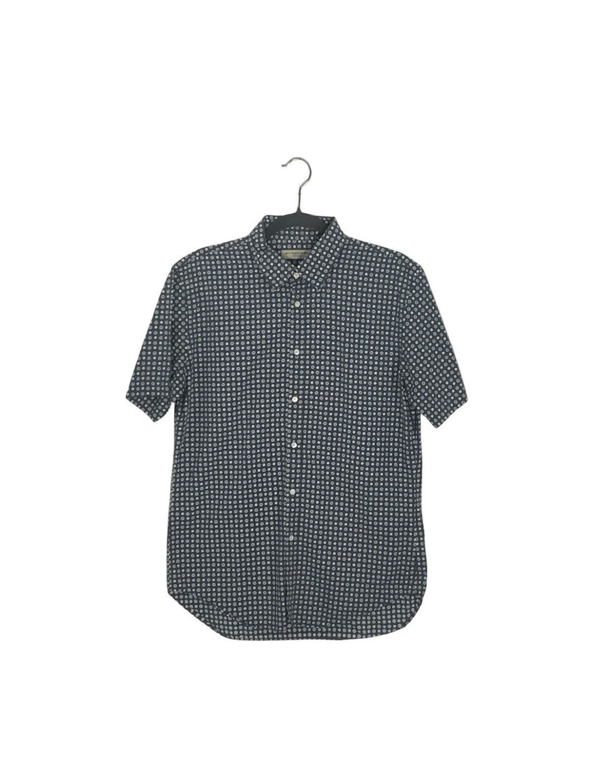 Burberry Burberry London Men's L Short Sleeve Button Up Shirt Blue Size US L / EU 52-54 / 3 - 1 Thumbnail