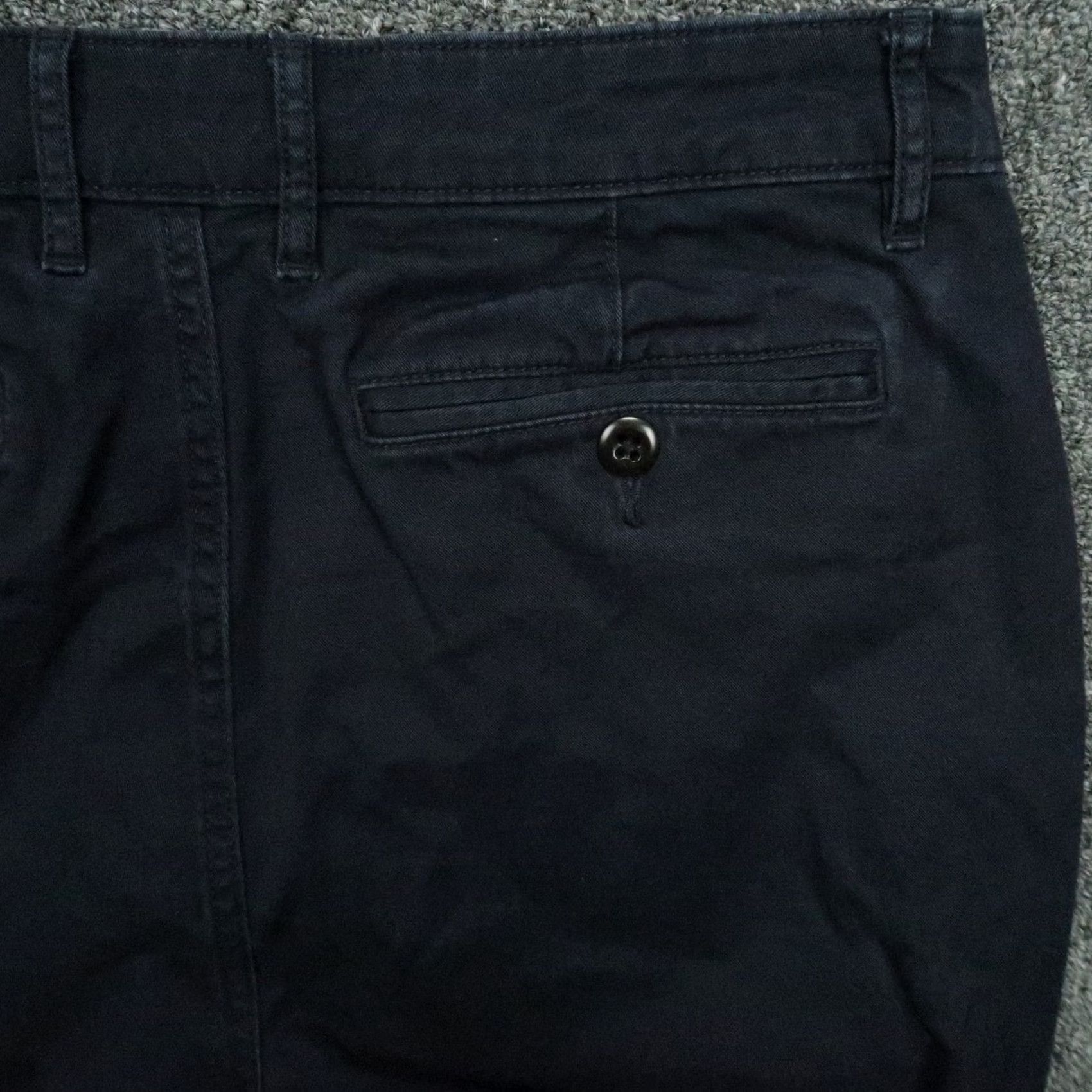 Flint And Tinder Flint and Tinder Pants Men 32x30 Navy Blue Slim Fit 365 Chino Flat Front Trouser Shirt Size US 32 / EU 48 - 6 Thumbnail