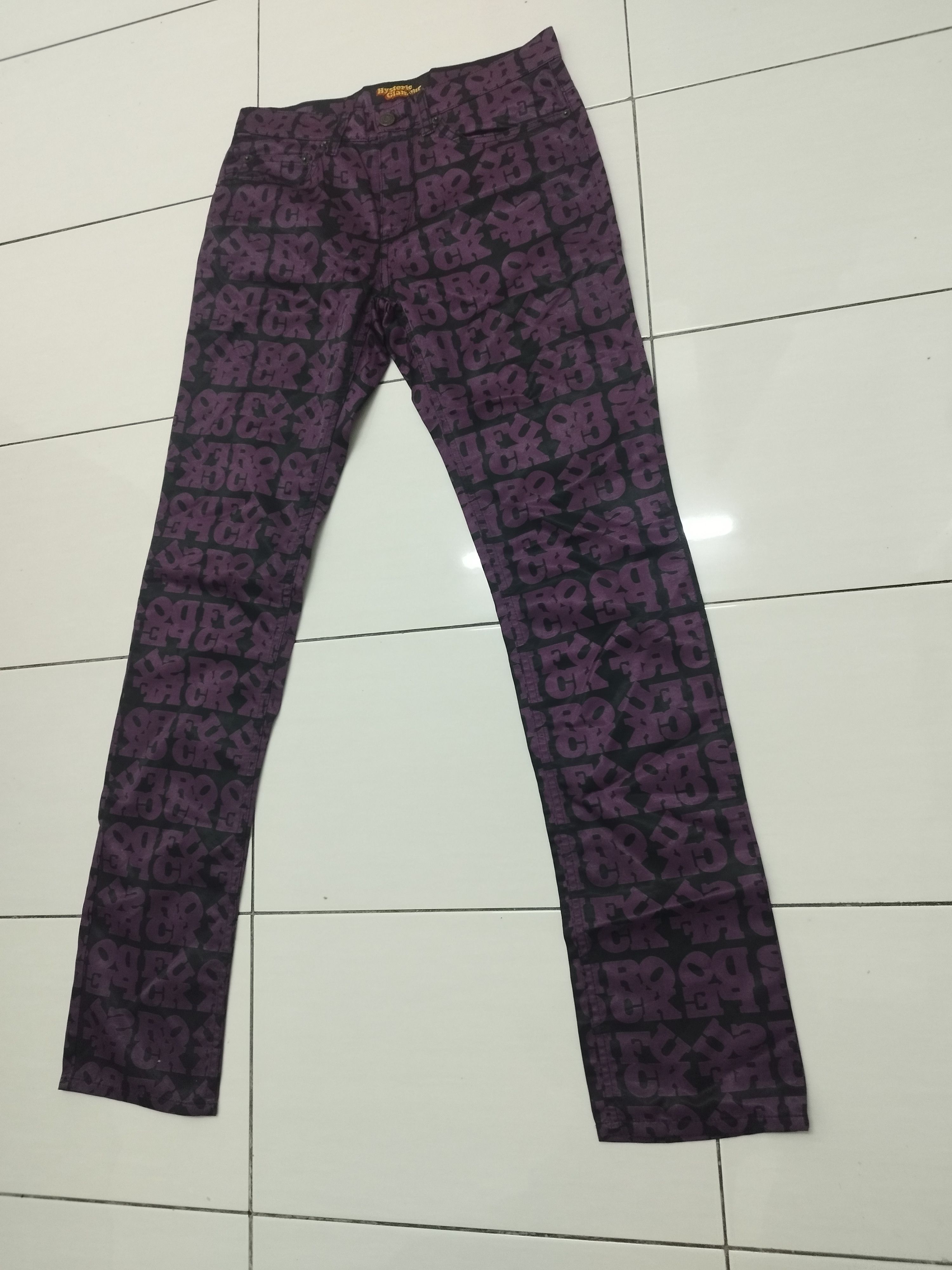 Hysteric Glamour × If Six Was Nine × Japanese Brand 00's Hysteric Glamour "Fuck Rock " Pants Size US 28 / EU 44 - 3 Thumbnail