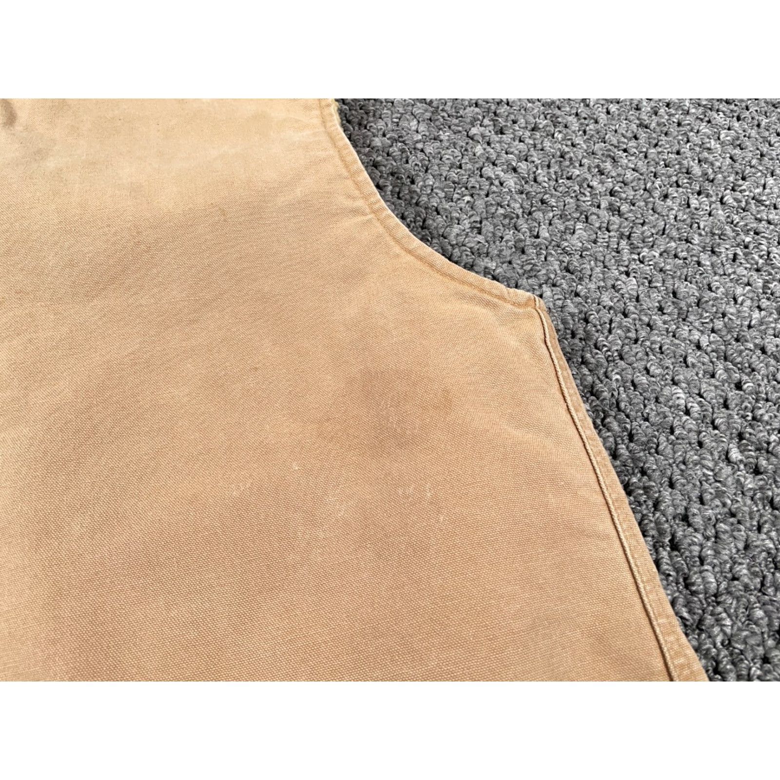 Carhartt VINTAGE Carhartt Vest Men’s Large Beige Sherpa-Lined Canvas 6SV Union Made Workwear Canvas Vest Size US L / EU 52-54 / 3 - 5 Thumbnail