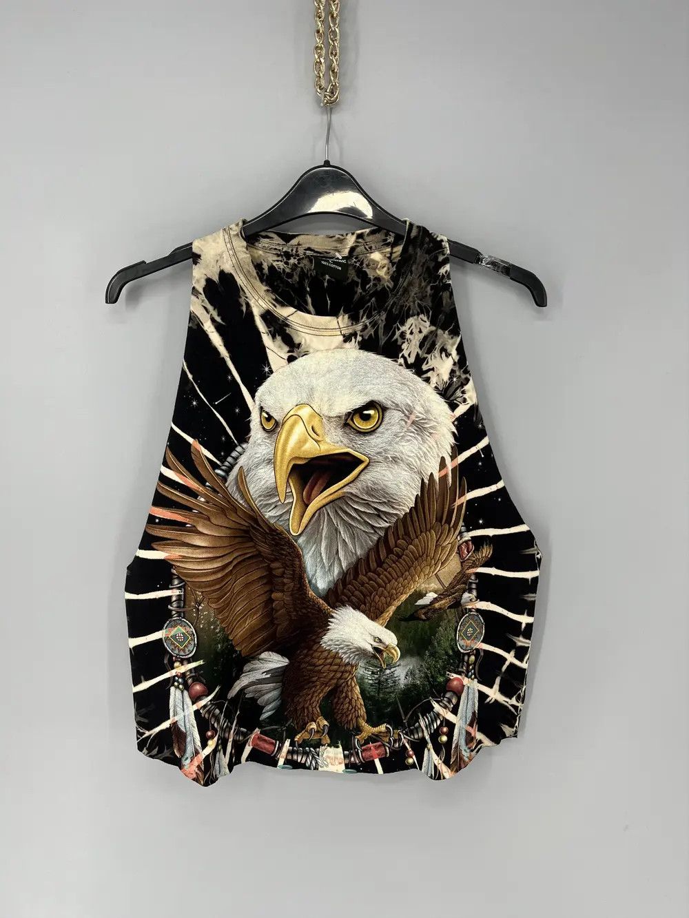 Band Tees × Vintage Cool T-shirt with eagle neon print in Harley style Size US L / EU 52-54 / 3 - 1 Thumbnail