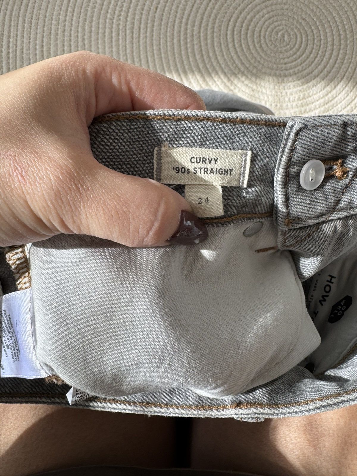Madewell Madewell The Curvy '90s Straight Jean Grey size 24 Size 26" / US 2 / IT 38 - 7 Thumbnail