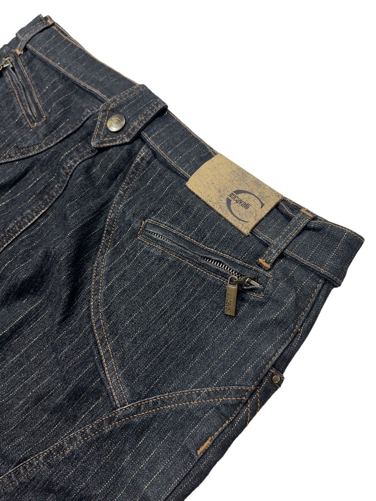 Just Cavalli Vintage y2k Just Cavalli Denim Skirt Ed Hardy Style Size 30" / US 8 / IT 44 - 9 Thumbnail