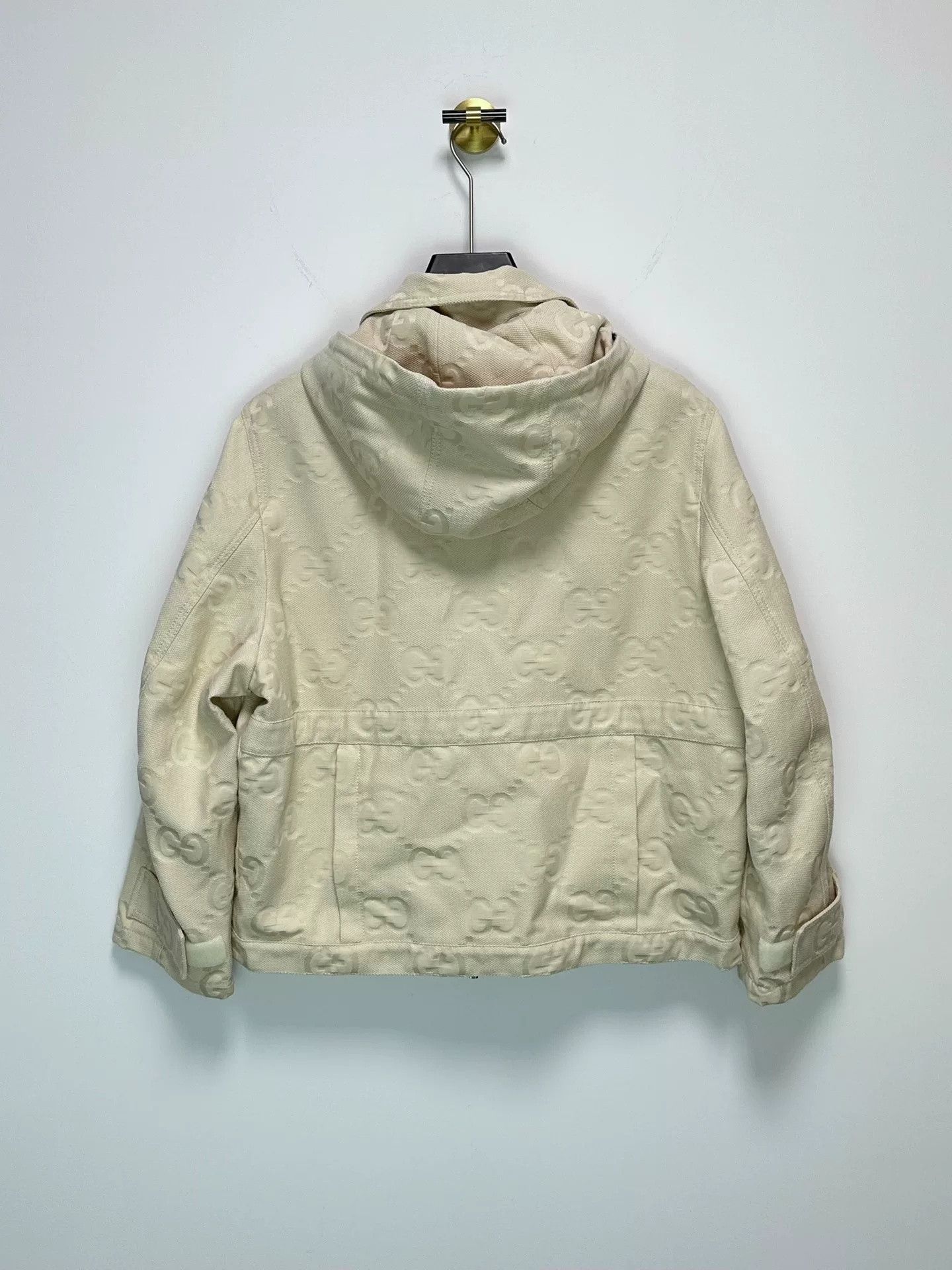 Gucci Gucci Beige Monogram Windbreaker Jacket Size US M / EU 48-50 / 2 - 2 Thumbnail