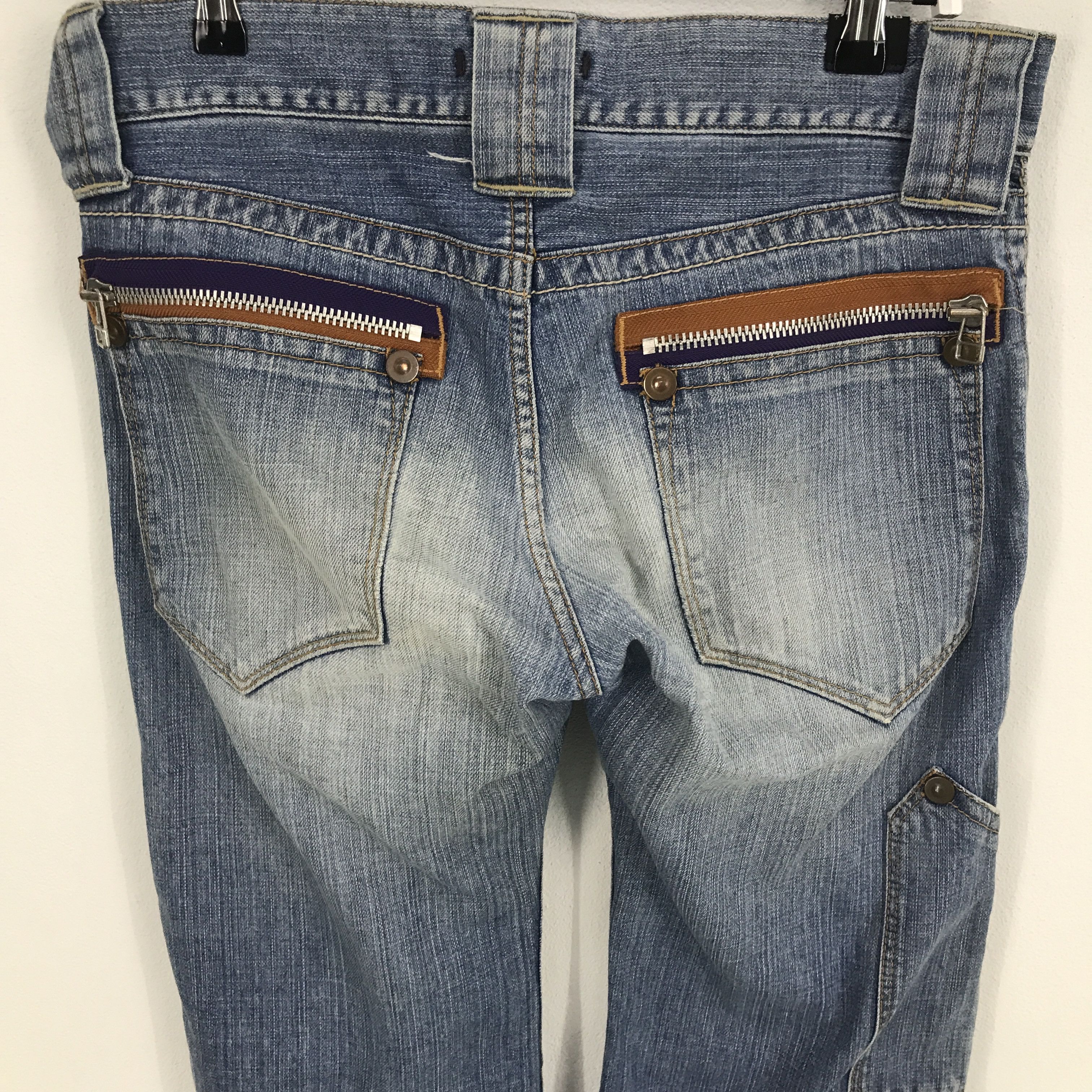 Japanese Brand Rare Flare Blue Way union made Japan denim jeans pants Size US 32 / EU 48 - 5 Thumbnail