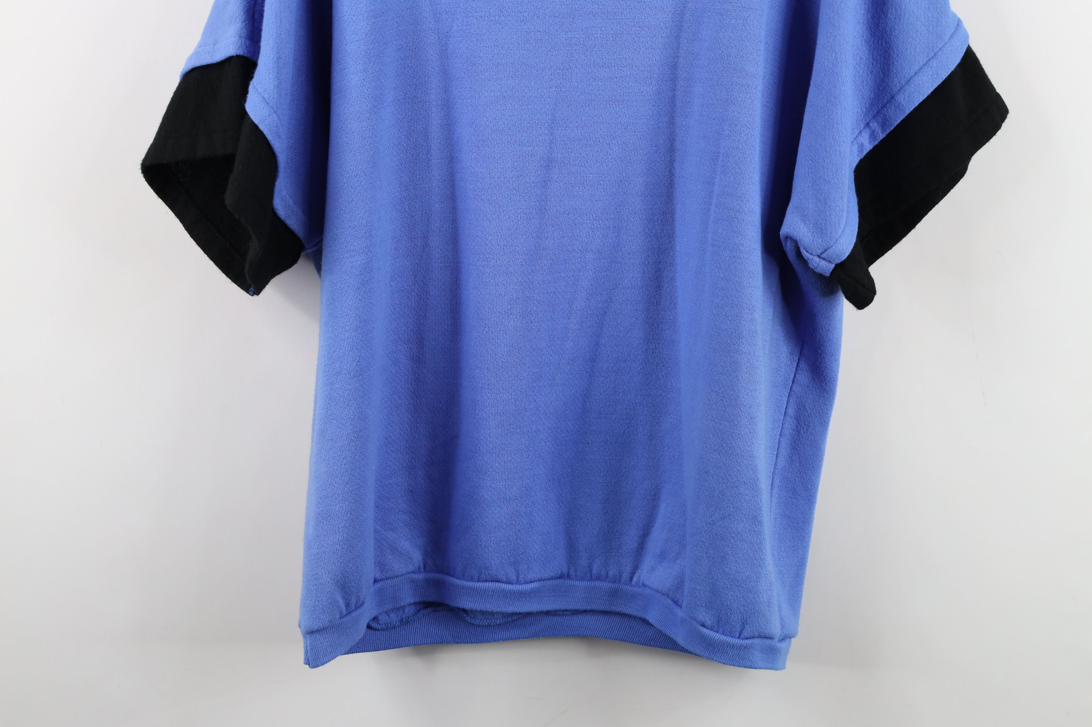 Vintage Vintage 80s Streetwear Dolman Sleeve Sweatshirt Blue USA Size XL / US 12-14 / IT 48-50 - 11 Thumbnail