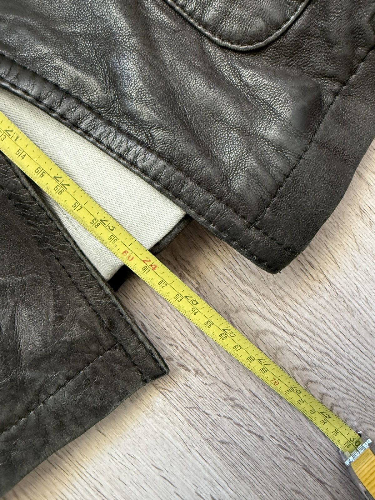 DRYKORN Drykorn NAKY Leather Jacket Ws Size 2 Green Double Breasted Size S / US 4 / IT 40 - 13 Thumbnail