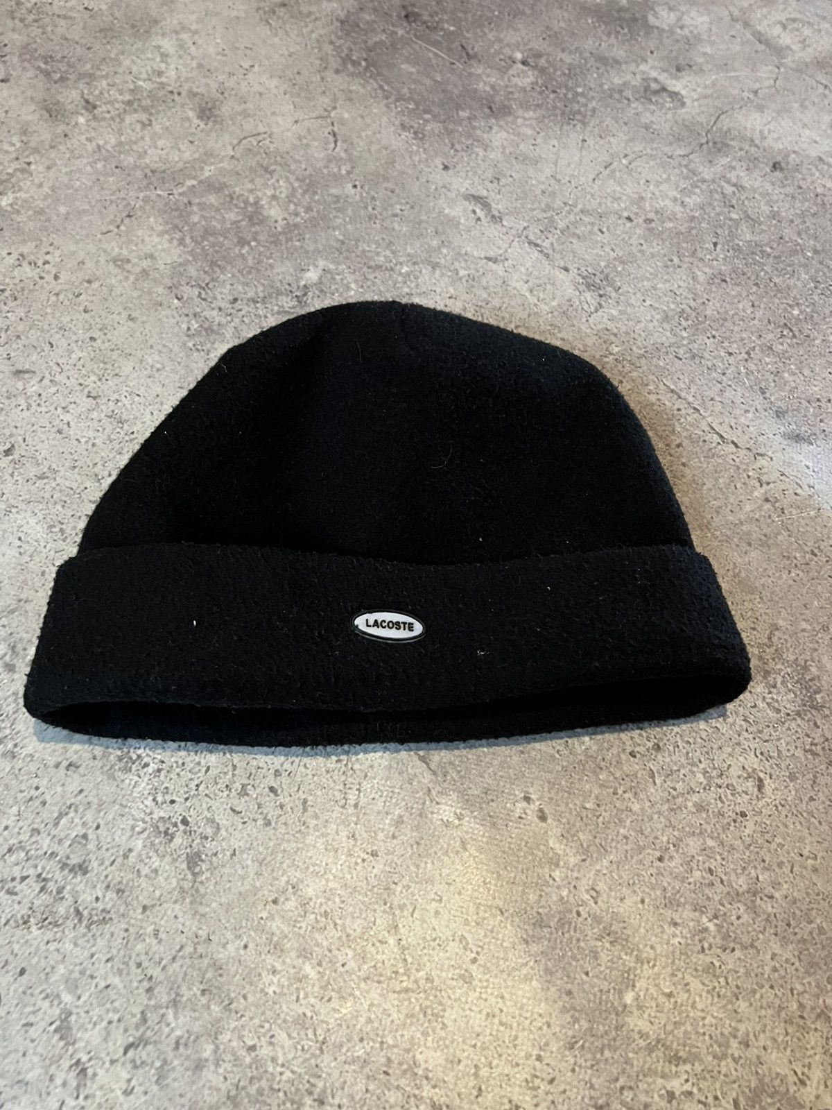 Lacoste × Vintage Vintage Lacoste fleece hat Size ONE SIZE - 2 Thumbnail