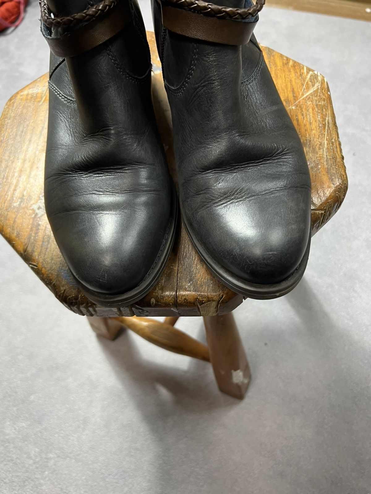 A.S.98 × Vintage RARE AS 98 STYLE VINTAGE LEATHER ANKLE BOOTS Size US 9 / IT 39 - 4 Thumbnail