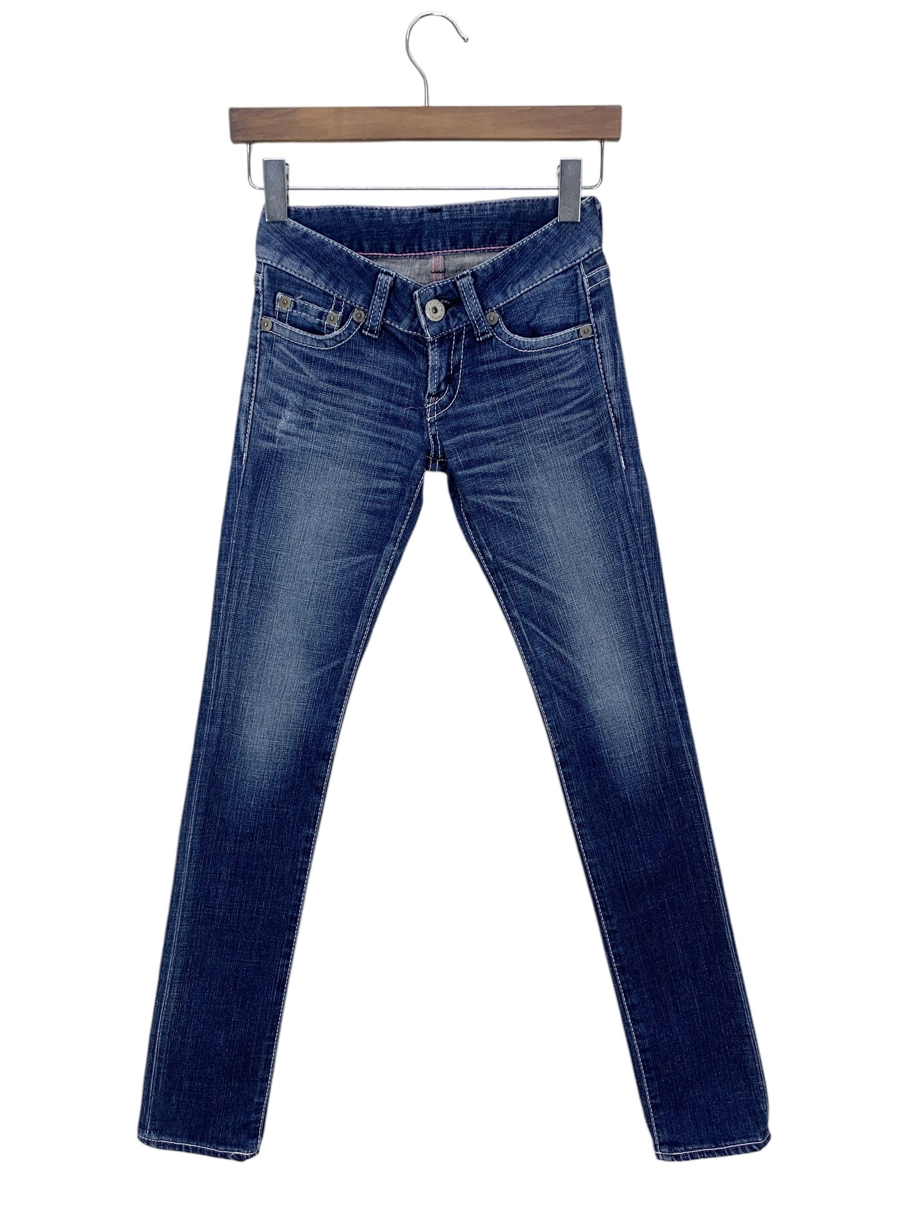Japanese Brand × MOUSSY Moussy Jeans Skinny Jeans Low Rise Jeans Size 23" - 2 Thumbnail