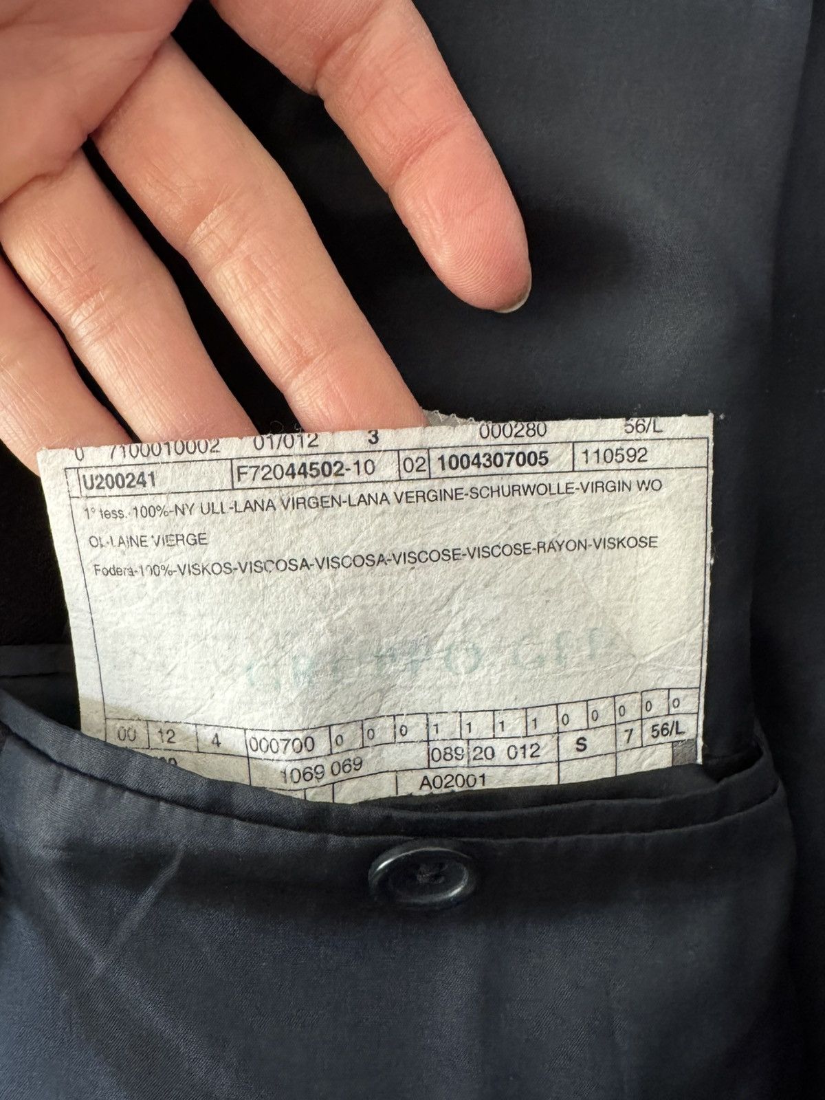 Armani Collezioni Armani Collezioni Blazer – Made in Italy – 100% Virgin Wool Size 54L - 3 Thumbnail
